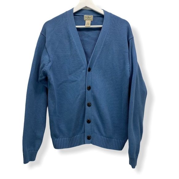 L.L. Bean Sweaters Vintage Ll Bean Mens Blue Cardigan Poshmark